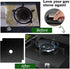 0.3mm Stove Burner Covers Black, 10 Pack Nonstick Gas Range Protectors Liners, Stove Burner Liner Cover 10.6 inch X 10.6 inch, Stovetop Covers Double, Cuttable, Heat Resistant, Reusable
