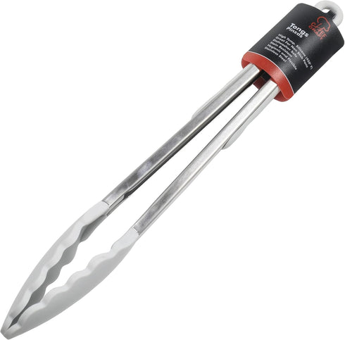 Chef Craft Premium Silicone Cooking Tongs, 12 inch, Gray...