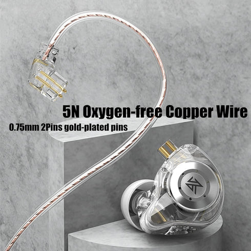 KZ EDX PRO Wired Earbuds Earphones in Ear Monitor 1DD Wired Ear Buds HiFi Deep Bass with 1DD New 10mm Dynamic Driver Over Ear Headset with Detacha...