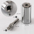 Universal Socket Wrench, Self-adjusting Socket Fits Standard 1/4''-3/4'' (7-19mm) with Ratchet Wrench Power Drill Adapter, 2Pcs 11.6'' Flexible Dr...