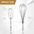 Cenipar W10490648&KHMPW- KHM2B W10490648 Hand Mixer Turbo Beaters(2 Pack) & KHMPW Stainless Steel Pro Whisk(2 Pack) Fit for KHM512BM KHMPW KHM2B...