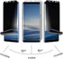 Galaxy Note 9 Privacy Screen Protector, 2-Way Anti Spy Full Adhesive Coverage Soft Film, Scratch Resistant 3D Curve Edge Fit Nano Shield (NOT Temp...