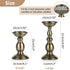 2 Pcs Bronze Iron Pillar Candle Holders, Most Ideal for 3" Pillar Candle, Gifts for Wedding, Party, Home, Spa, Reiki, Votive Candle (2 x S)...
