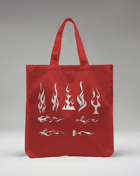 Reusable Tribal Flames and Pin Stripe Stencil 11" x 8.5" - Custom Fire Design for Dynamic Crafts...