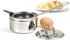 RSVP International Endurance Single Egg Poacher Set | Perfectly Poached Eggs | Includes Stainless Steel Pan | Dishwasher Safe...