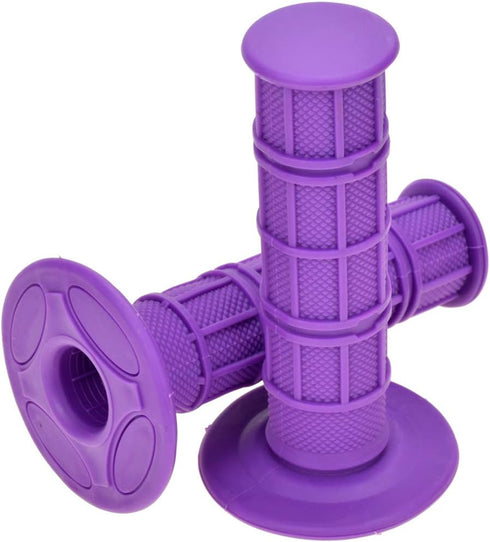 HIAORS Universal Purple 22mm 7/8" Handlebar Grip Soft Rubber Comfort Racing Grips Compatible with XR 50 KLX SSR Pit MX CRF150F CRF230F CRF250F CRF...