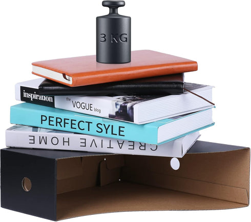 Magazine Holde, Magazine File Holder for Home, Office, Desk, 10.6'' H×10.2'' L ×3.5''W Magazine Storage Box (Black, 6 Pack)...