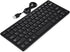 Yoidesu Mini Wired Keyboard, Thin Full Size USB Wire Corded Keyboard,Portable 78 Keys USB Multimedia Game Office Keyboard, Suitable for PC, Comput...