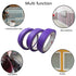 3 Rolls Purple Art Craft Tape Removable Masking Tape Multi Purpose Tape for DIY Labeling Decoration, 1/2 Inch x 40Yards and 1.5 Inches x 20 Yards...