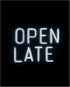 Posterizer 1 pcs-OPEN LATE sign poster with neon font 4-Kitchen & Bar Art-Gift for Men Women Teens-Art Poster Print for Home, Office, Store, Bar- ...