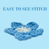 Yellow Yarn for Crocheting and Knitting Cotton Crochet Knitting Yarn for Beginners with Easy-to-See Stitches Cotton-Nylon Blend Easy Yarn for Begi...