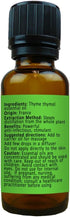 Thyme Thymol Essential Oil (Thymus vulgaris) – Anti-infectious – 100% Pure and Natural – for Oil Diffusers and Massage Therapy – by Rosemary Creek...