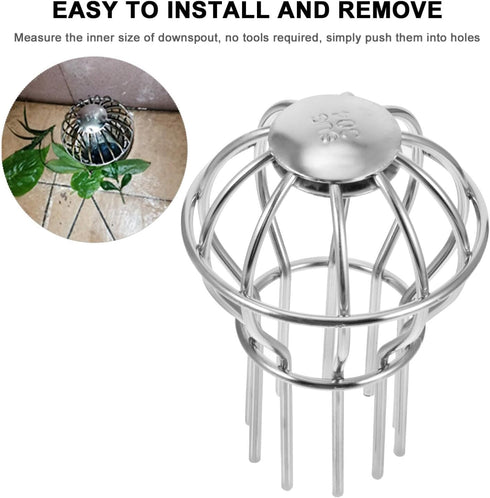 Hemobllo 2 pcs Grille downspout Cover Outdoor Gutter Guard Sink Filter Strainer roof Drainer roof Drain Dome Strainer Wire Drain Bath Drain Strain...