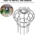 Hemobllo 2 pcs Grille downspout Cover Outdoor Gutter Guard Sink Filter Strainer roof Drainer roof Drain Dome Strainer Wire Drain Bath Drain Strain...