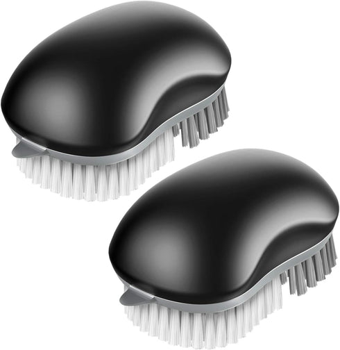 MR.SIGA Fruit and Vegetable Cleaning Brush with Non Slip Comfortable Grip, Pack of 2, Black...