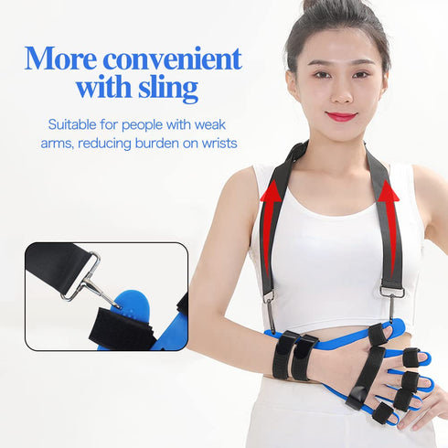 Hand Wrist Orthosis Separate, Breathable Finger Splint Fingerboard Flex Spasm Extension Board Splint Finger Training Stroke Device Therapy for Bot...