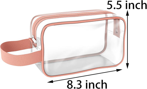 Axe Sickle 2 Pack Clear Cosmetics Bag Waterproof Plastic Organizer Bag with Zipper Portable Clear Makeup Cosmetic Bag for Travel Bathroom Toiletry...