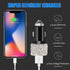 Dual USB Car Charger, 5V/2.4A Bling Car Charger, Fast Charge Dual Port USB Car Adapter, Compatible with All Chargers...