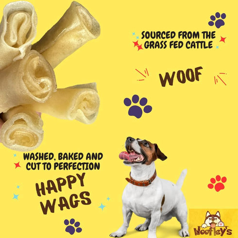 Woofley's 6 Inch Pure Collagen Sticks for Dogs (5 Count) - Collagen Chews for Dogs - Bully Stick Rawhide Alternative Dog Chews No Hide Bones for M...