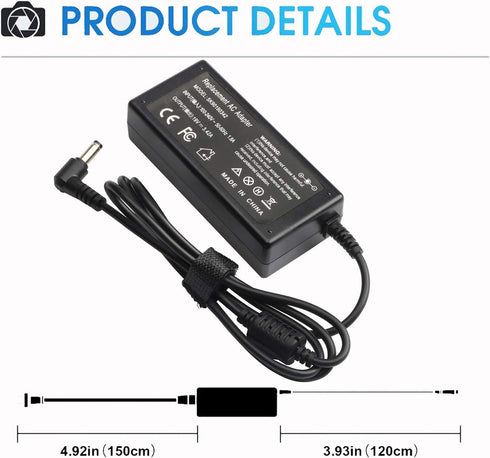 LJO-EEIH 19V AC/DC Adapter Speaker Charger Compatible with Harman Kardon Onyx Studio 4 3 2 1 Bluetooth Portable Speaker; HK ESX2567Q ONYX3 2GP468 ...