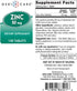 GeriCare Gericare Zinc Sulfate 50mg Dietary Supplement, 100 Count...