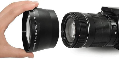 43mm 2.2X Telephoto Lens for Canon Vixia HF R80, R82, R800, R70, R72, R700, R30, R32, HFM40, HFM41, HFM50, HFM52, HFM400, HFM500 Camcorder...
