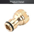 MroMax Brass Faucet Tap Quick Connector G1/2 Female Thread Hose Pipe Socket Adapter Fitting for Garden Irrigation System 1Pcs...