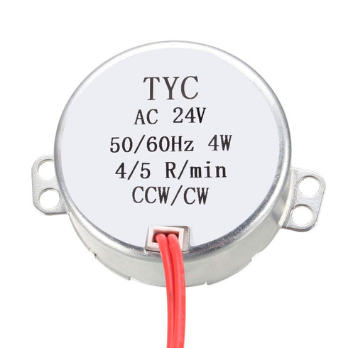 uxcell Synchronous Gear Motor AC 24V 4-5RPM 50-60Hz Electric Motor CCW/CW 4W for Electric Fan...