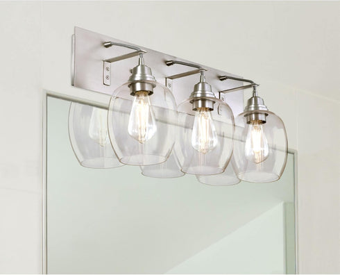 Westinghouse 4518700 6.5 Watt (60 Watt Equivalent) ST15 Dimmable Clear Filament LED Light Bulb, Medium Base (6-Pack)...