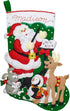 Bucilla Felt Applique Stocking Kit Santa Choir Practice, 18"...