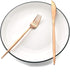 Copper Gold Flatware, Royal 5 Pieces Luxury Matte Finish 18/10 Stainless Steel Tableware Sets for 1 Including Forks Spoons Knives, Camping Silverw...