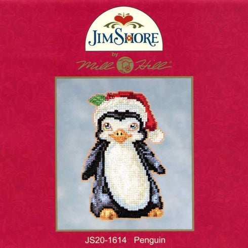 Mill Hill Penguin Beaded Counted Christmas Holiday Cross Stitch Kit 2016 Jim Shore Winter Series JS201614...
