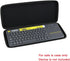 Hermitshell Hard EVA Travel Case fits Logitech K400 920-007119 Plus Wireless Touch Keyboard (Nylon Case for Logitech k400)...