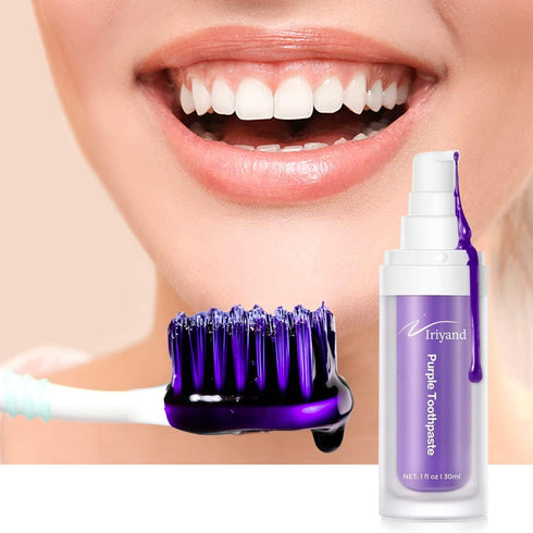 Purple Toothpaste , Purple Toothpaste, Purple Tooth Stain Removal, Teeth Whitening Booster, Teeth Whitener...