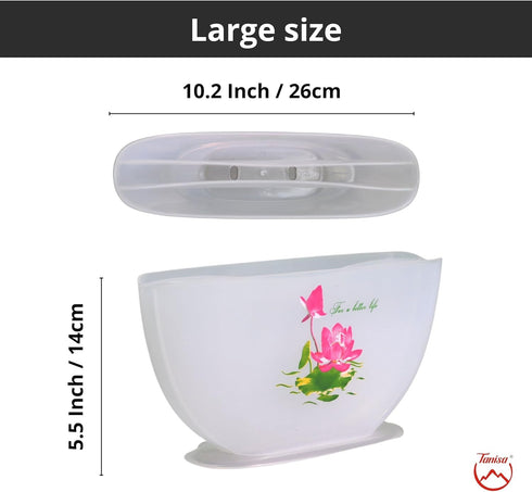 TANISA Summer Roll/Fresh Spring Roll Kit for Rice Paper Wrappers, Water Bowl for soaking Rice Paper/egg roll, holder for rice papers (White)...