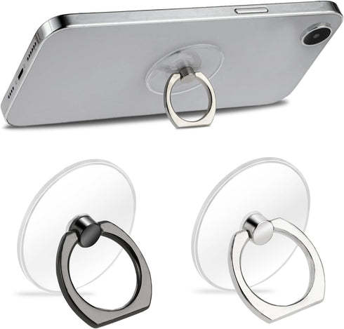 Sibba Cell Phone Rings Holder Hooks 2 PCS Hand Grip Car Mount Accessories Kickstand Case Finger Stand Supports Cellphone Socket Attachment Back St...