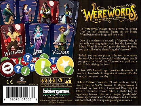 Werewords Deluxe, Werewords Board Game, Fun Board Game for Families, Werewords Card Game, Great Game for Kids & Families, Party Game for Kids & Fa...