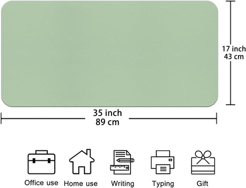 ?Boutilon Leather Mouse Pad,Extended Desk Pad for Keyboard and Mouse Non-Slip Study Desk Writing Pad Desktop Protector for Home Office Accessories...