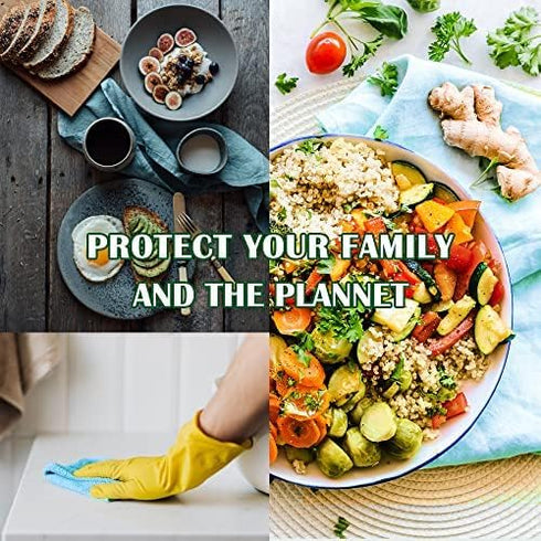 Reusable Paperless Paper Towels - Zero Waste Eco Friendly Washable Paper Towel,Lint Free Highly Absorbent Kitchen Cleaning Cloths,30 Pack Fast Dry...