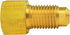 4LIFETIMELINES Brass Brake Line Adapter Fitting, Female(3/8-24 Inverted), Male(3/8-24 Bubble), 10/bag, Brass Construction, Corrosion-Resistant Pla...