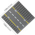 Feleph Road Baseplate for Bigger Size Building Blocks, 12 Studs for 7.5 Inches City Street Base Plate, Stackable Board for Larger Building Blocks ...