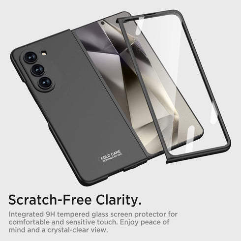 Miimall Slim Fit Case for Samsung Galaxy Z Fold 6 Case with Screen Protector, Ultra Thin Z Fold 6 Case, Lightweight Hard PC Cover Phone Cases for ...