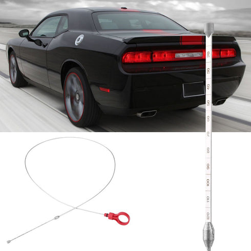 Car Engine Oil Dipstick, Red Transmission Fluid Level Dipstick Tool for Dodge OE: 917-327...