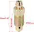 2Pcs M10x1mm Banjo Bolt Bleeder Screw with Cap for Motorcycle Brake Master Cylinder...