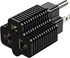 15 Amp Household AC Plug to 20 Amp Adapter, Nema 5-15P to 5-20R,5-15P to 6-15R,5-15P to 6-20R,T-Blade 20 Amp to 15 Amp Plug Adapter Converter, 15A...