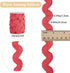 GORGECRAFT 1 Roll 5/8 inch(15mm) Ric Rac Trim Ribbon 10 Yards Rick Rack Wave Sewing Bending Fringe Trim Braided Woven Fabric for Sewing Flower Mak...
