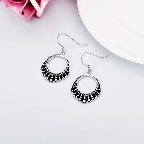 WINNICACA Dissent Collar Earrings Sterling Silver RBG Gifts Dangle Drop Earrings Jewelry Gifts for Mothers Fans of Ruth Bader Ginsburg...