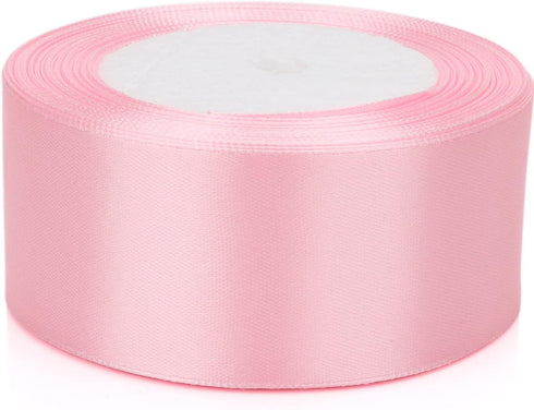 25 Yards 1-1/2 inches Wide Satin Ribbon Suitable for Wedding, Party and Gift Box Packaging Ribbon (Pale Pink, 1-1/2")...