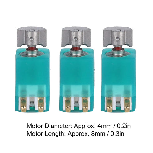 Micro Vibration Motor, Mini Electric Motors Low Noise 5400RPM Vibrating Machinery Parts ABS Shell 4x8mm for DIY Toys for Electronic Equipment...