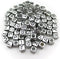 1000pcs Mixed Acrylic Letter/Alphabet “A-Z”Cube Beads for DIY Craft (Silver with Black Letter)...